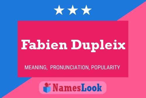 Póster del nombre Fabien Dupleix