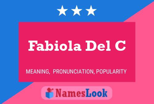 Póster del nombre Fabiola Del C