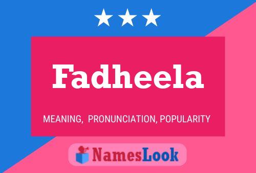 Póster del nombre Fadheela