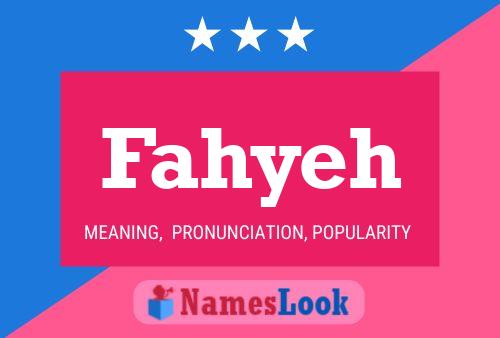 Póster del nombre Fahyeh