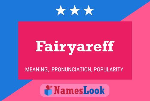 Póster del nombre Fairyareff