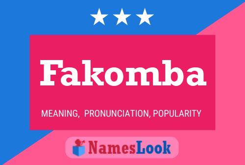 Póster del nombre Fakomba