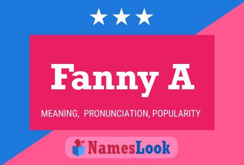 Póster del nombre Fanny A