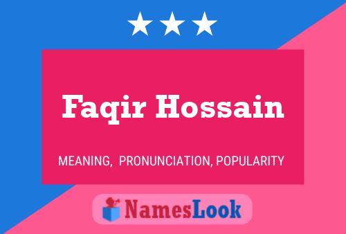 Póster del nombre Faqir Hossain