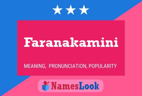 Póster del nombre Faranakamini