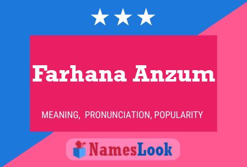 Póster del nombre Farhana Anzum