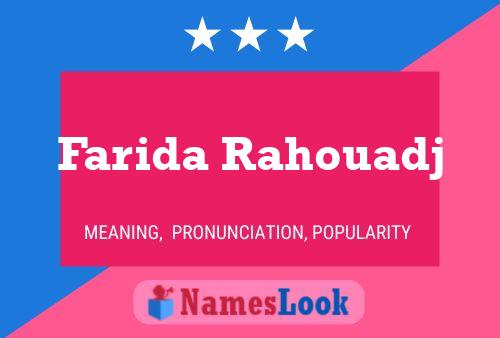 Póster del nombre Farida Rahouadj