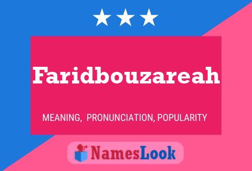 Póster del nombre Faridbouzareah