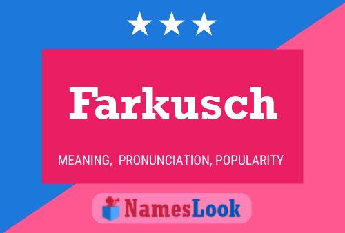 Póster del nombre Farkusch