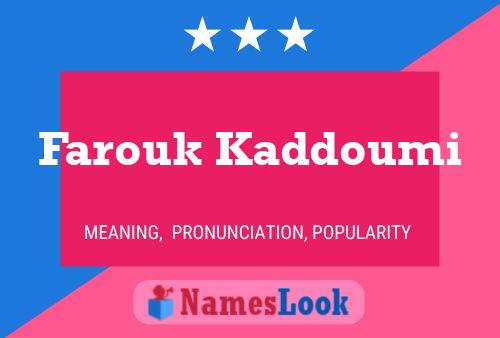 Póster del nombre Farouk Kaddoumi