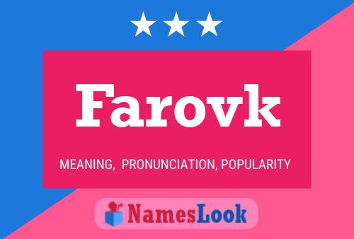 Póster del nombre Farovk