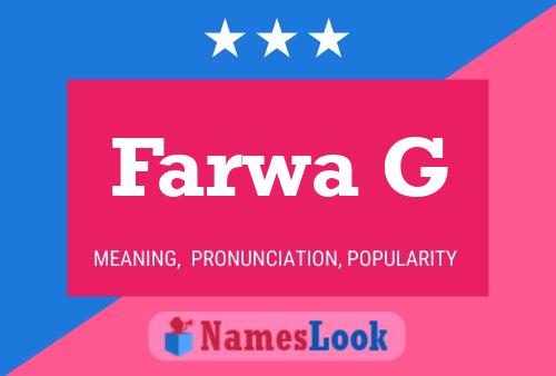 Póster del nombre Farwa G