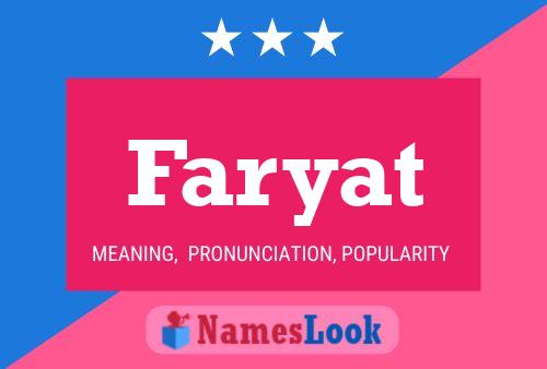 Póster del nombre Faryat