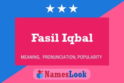 Póster del nombre Fasil Iqbal