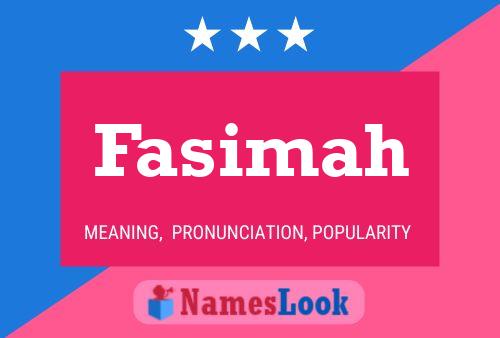 Póster del nombre Fasimah