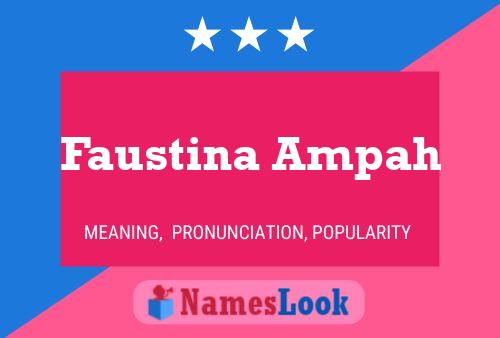 Póster del nombre Faustina Ampah