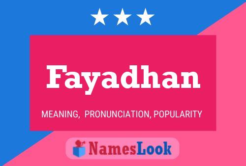 Póster del nombre Fayadhan