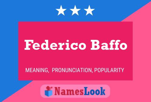 Póster del nombre Federico Baffo