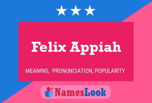 Póster del nombre Felix Appiah