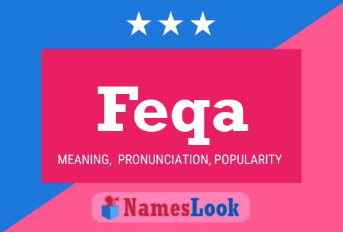 Póster del nombre Feqa