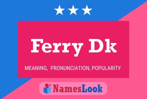 Póster del nombre Ferry Dk