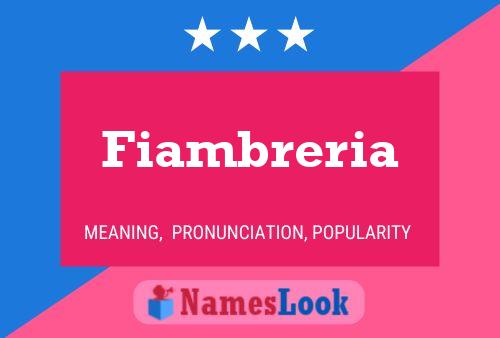 Póster del nombre Fiambreria