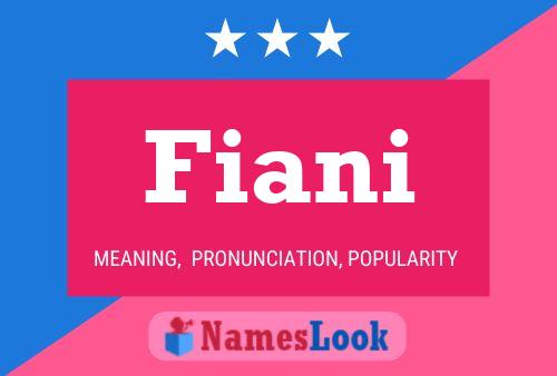 Póster del nombre Fiani