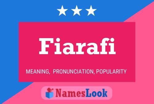 Póster del nombre Fiarafi