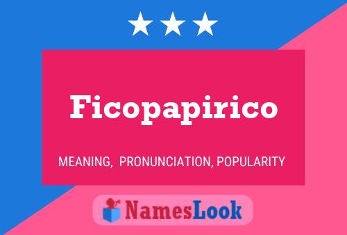 Póster del nombre Ficopapirico