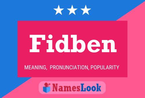 Póster del nombre Fidben