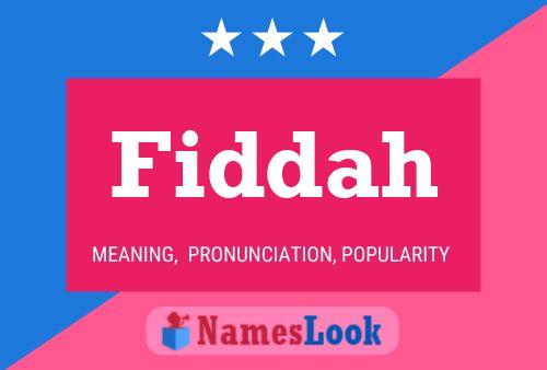 Póster del nombre Fiddah