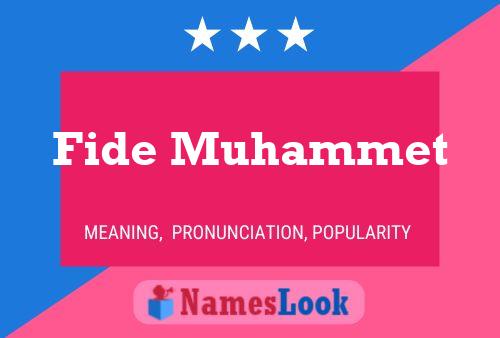 Póster del nombre Fide Muhammet