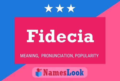 Póster del nombre Fidecia