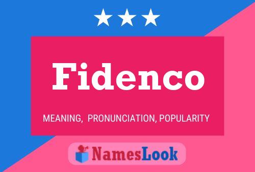 Póster del nombre Fidenco