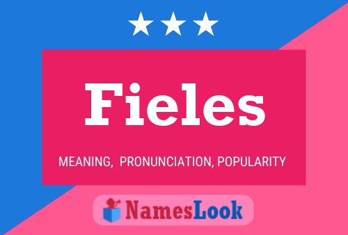 Póster del nombre Fieles