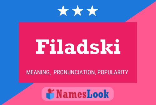 Póster del nombre Filadski