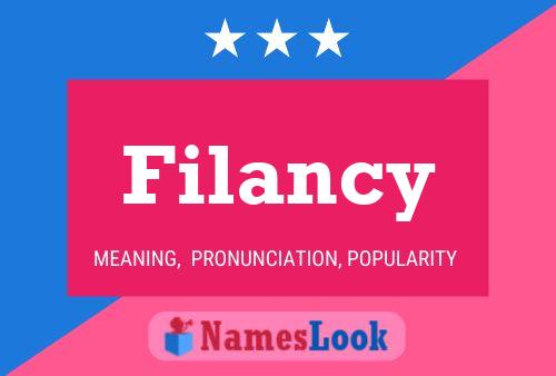 Póster del nombre Filancy