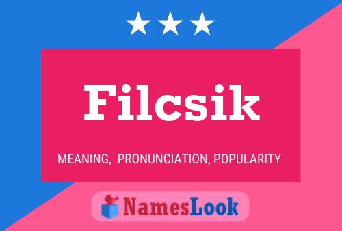 Póster del nombre Filcsik