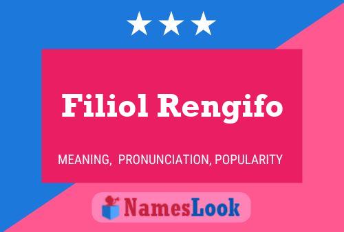 Póster del nombre Filiol Rengifo