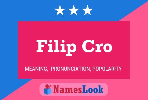 Póster del nombre Filip Cro