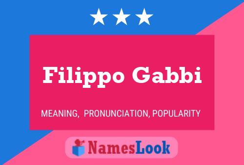 Póster del nombre Filippo Gabbi