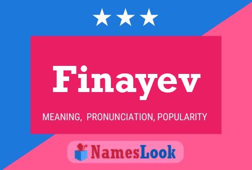 Póster del nombre Finayev