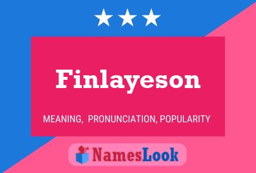 Póster del nombre Finlayeson