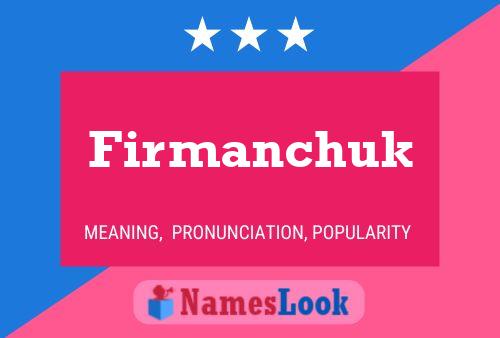 Póster del nombre Firmanchuk