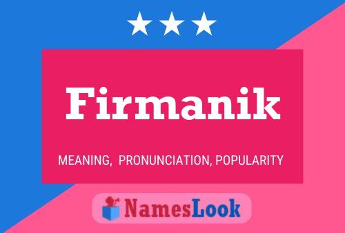 Póster del nombre Firmanik