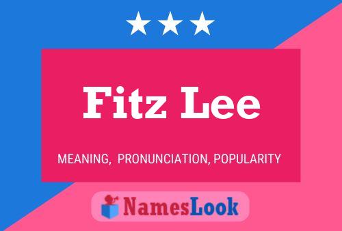 Póster del nombre Fitz Lee