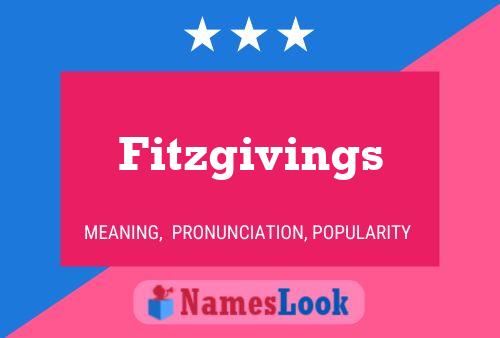 Póster del nombre Fitzgivings