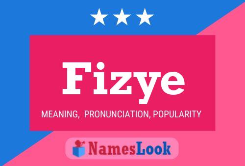 Póster del nombre Fizye