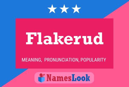 Póster del nombre Flakerud