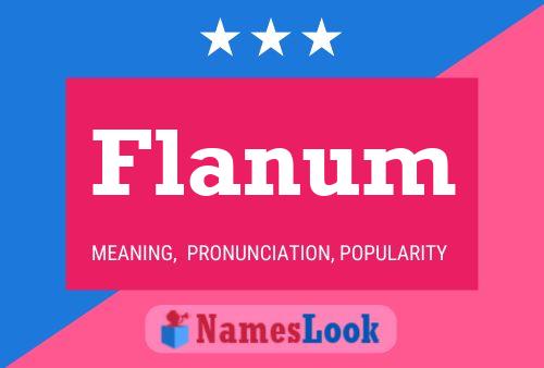 Póster del nombre Flanum